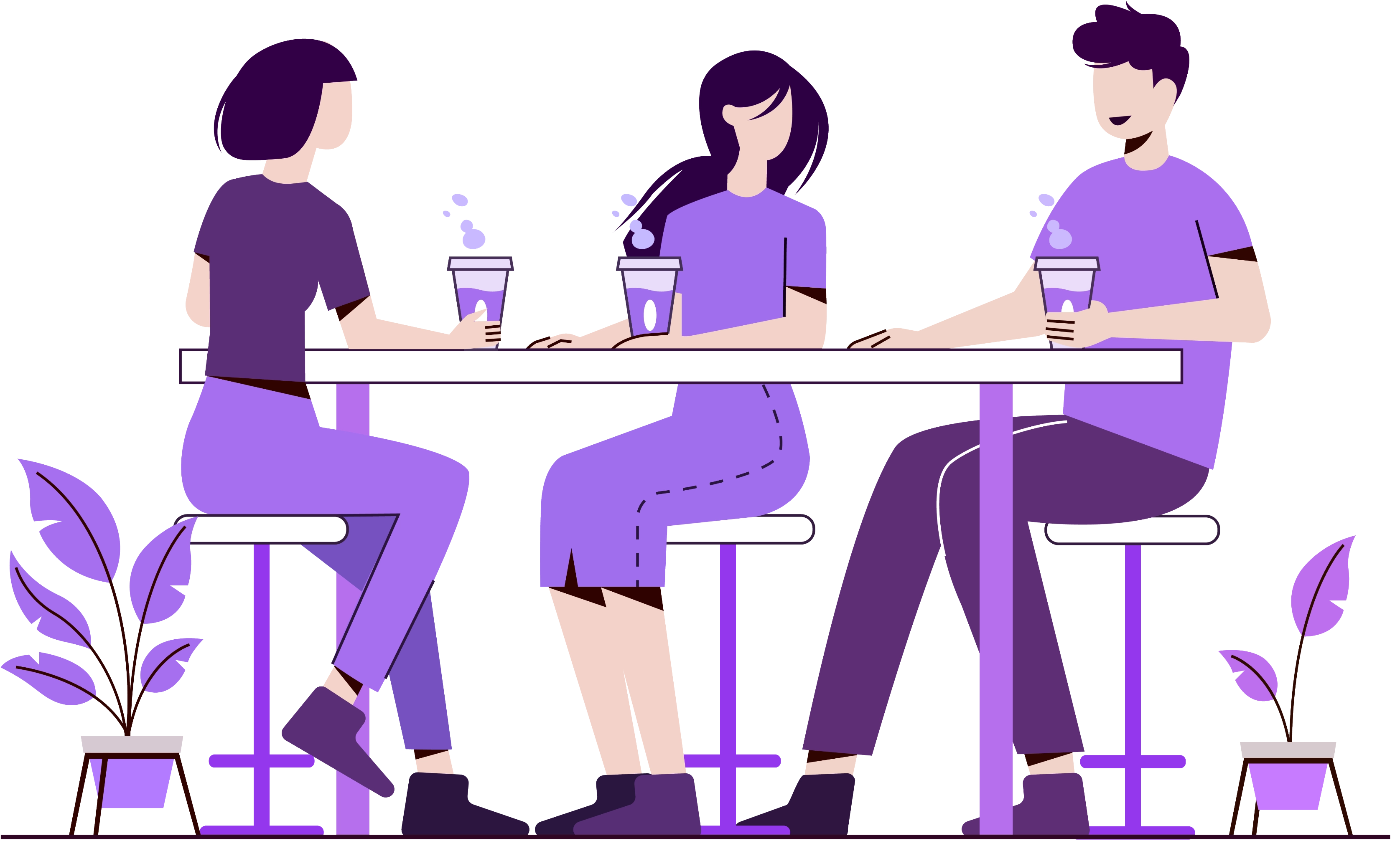 People at table using Tabber